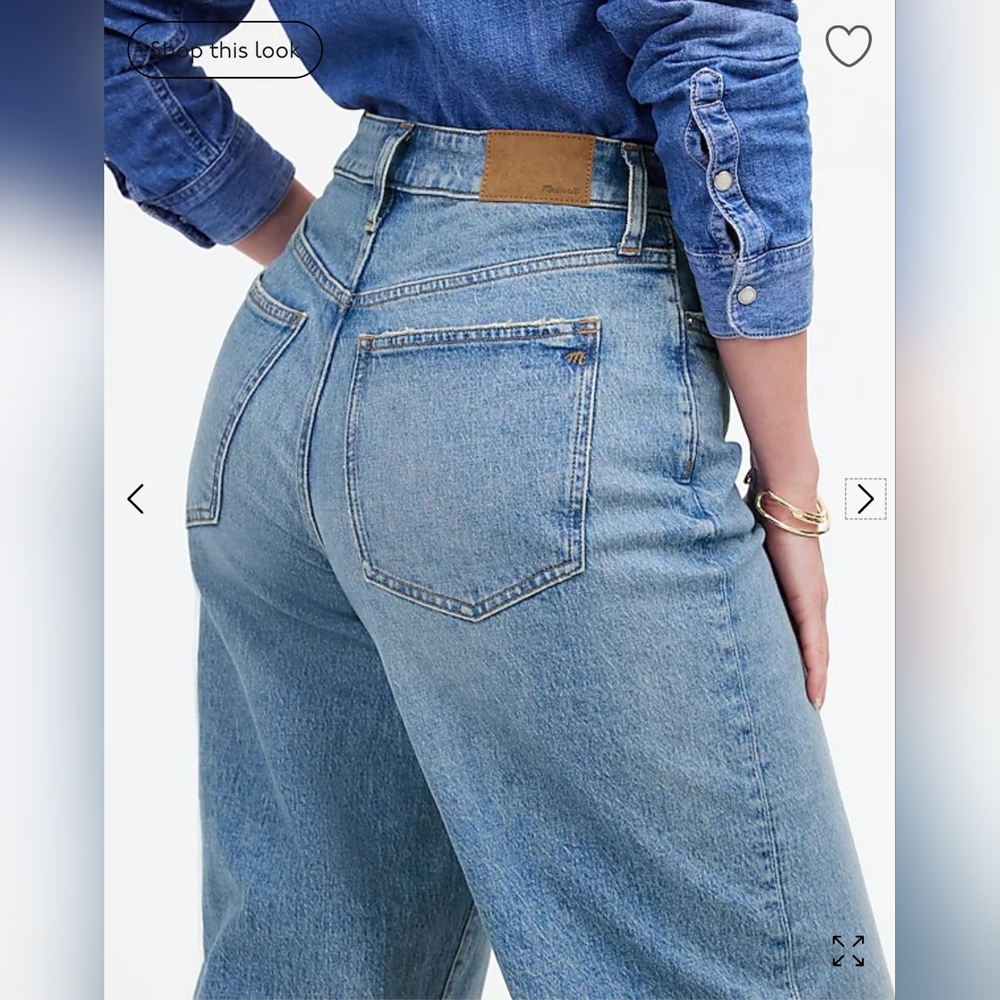 Madewell Curvy Perfect Vintage Wide-Leg Jean - Picture 7 of 16